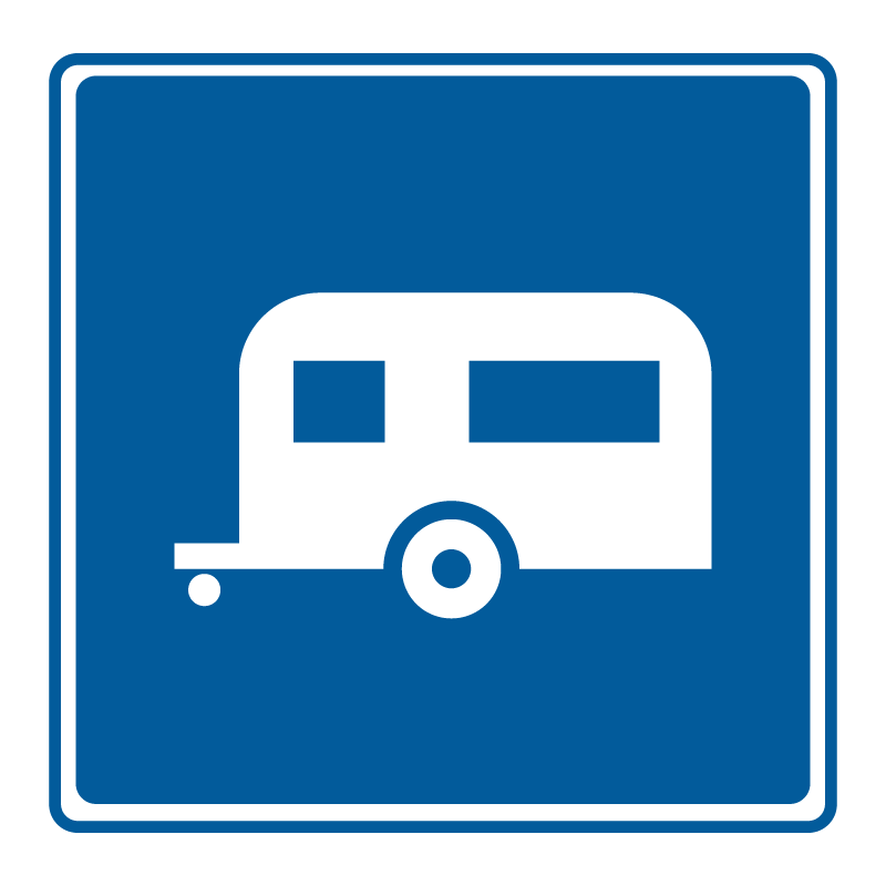 Camping guide sign