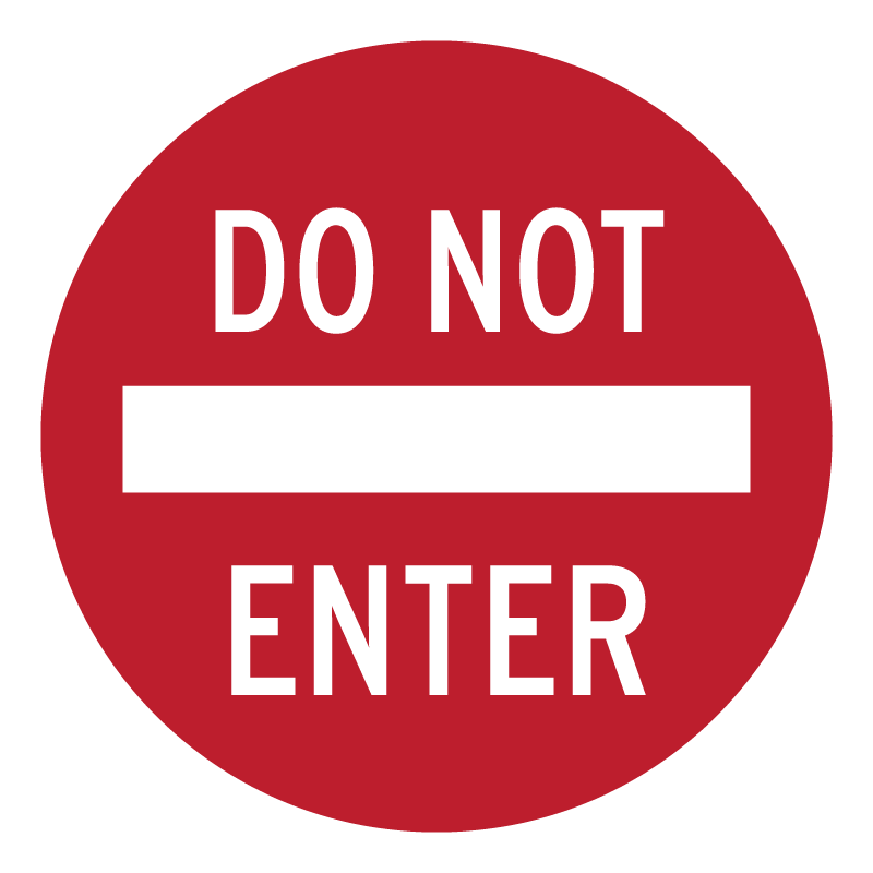 Do Not Enter
