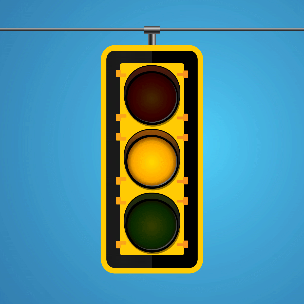 Flashing yellow arrow traffic light