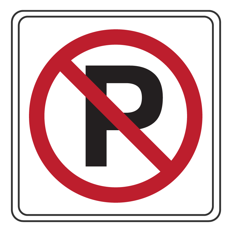 No parking sign
