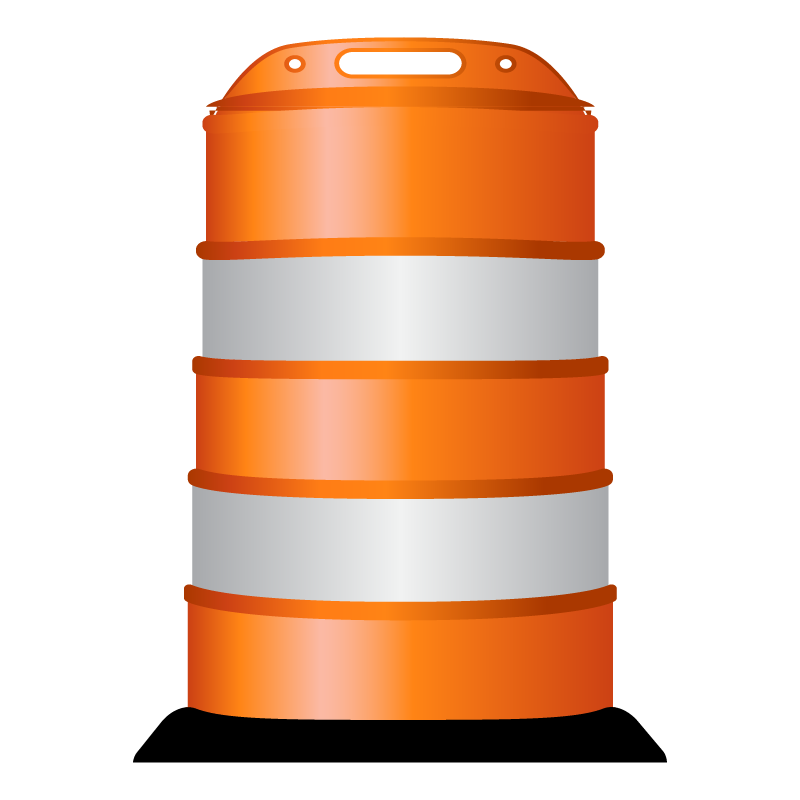 Road Construction Barrel