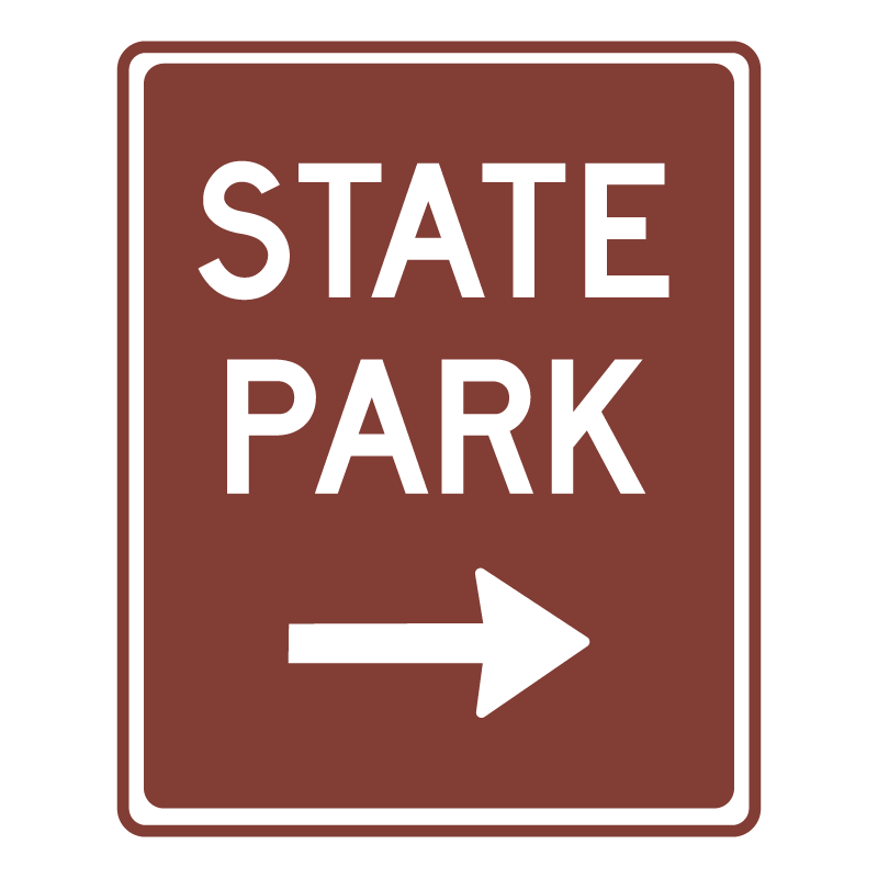 Camping guide sign