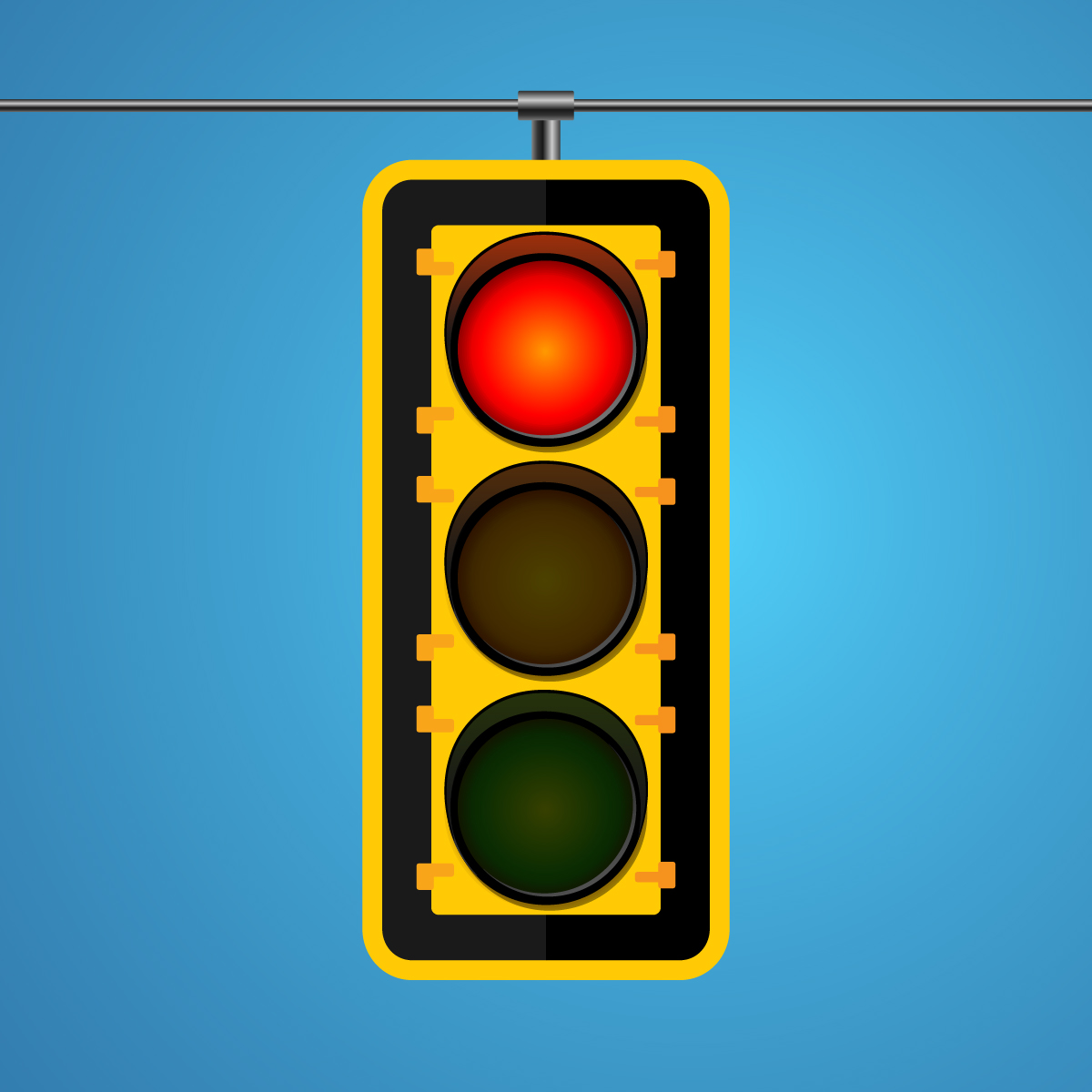 Red traffic light